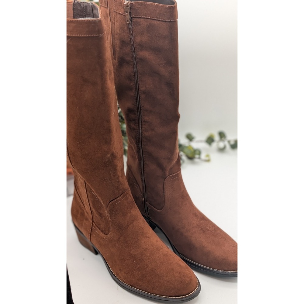 White Mountain Alt Hazelnut Brown Tall Boots Size 8M – New in Box